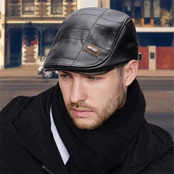 Boina Baret de Cuero – Estilo Clásico