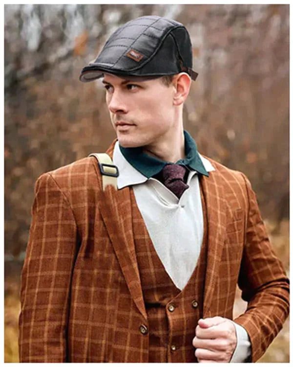 Boina Baret de Cuero – Estilo Clásico
