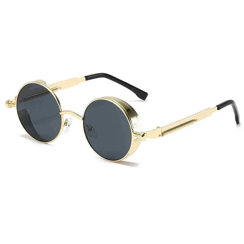 Gafas Retro Urbano – Estilo y Protección para Hombres dorado