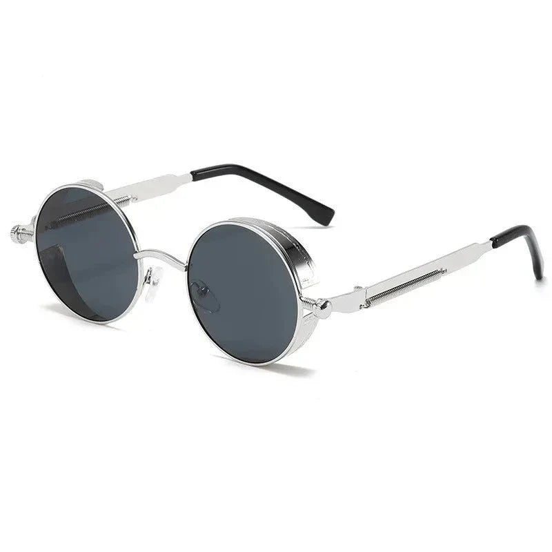 Gafas Retro Urbano – Estilo y Protección para Hombres plata