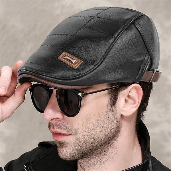 Boina Baret de Cuero – Estilo Clásico