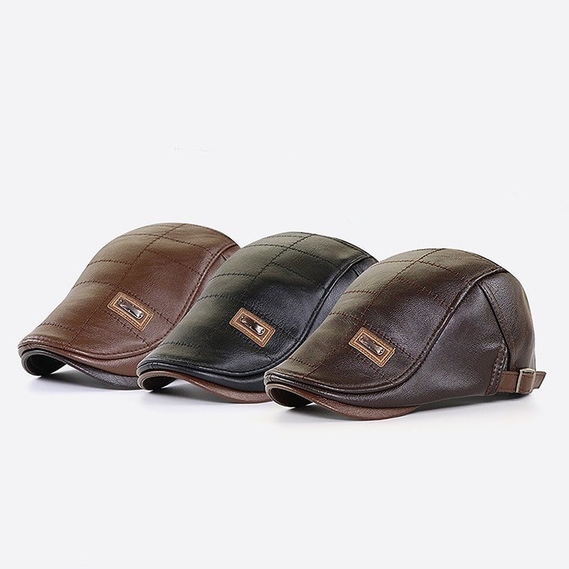Boina Baret de Cuero – Estilo Clásico