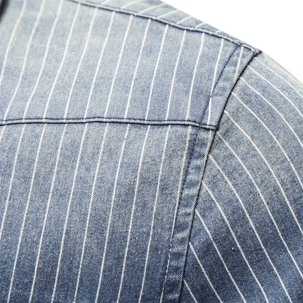Camisa Denim Urban Style – Tu Mejor Aliada detalles