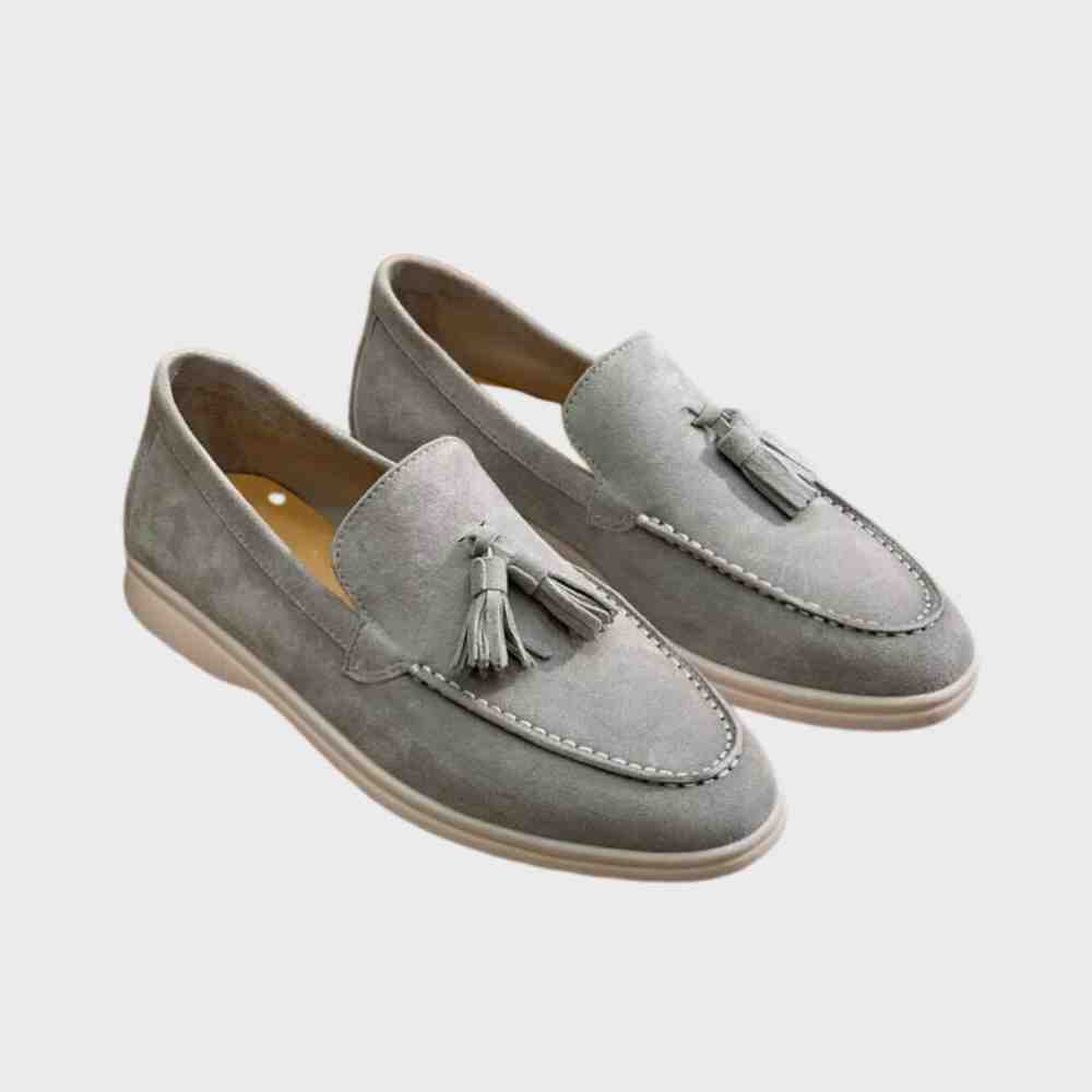 Montalio – Mocasines de Suede Elegantes para Hombres gris