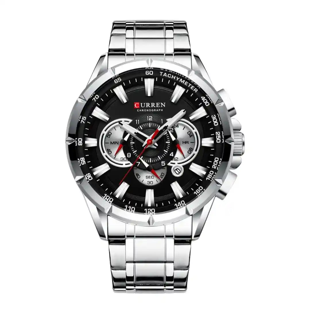 Reloj Elegancia Acero Inoxidable – Precisión y Estilo plata 3